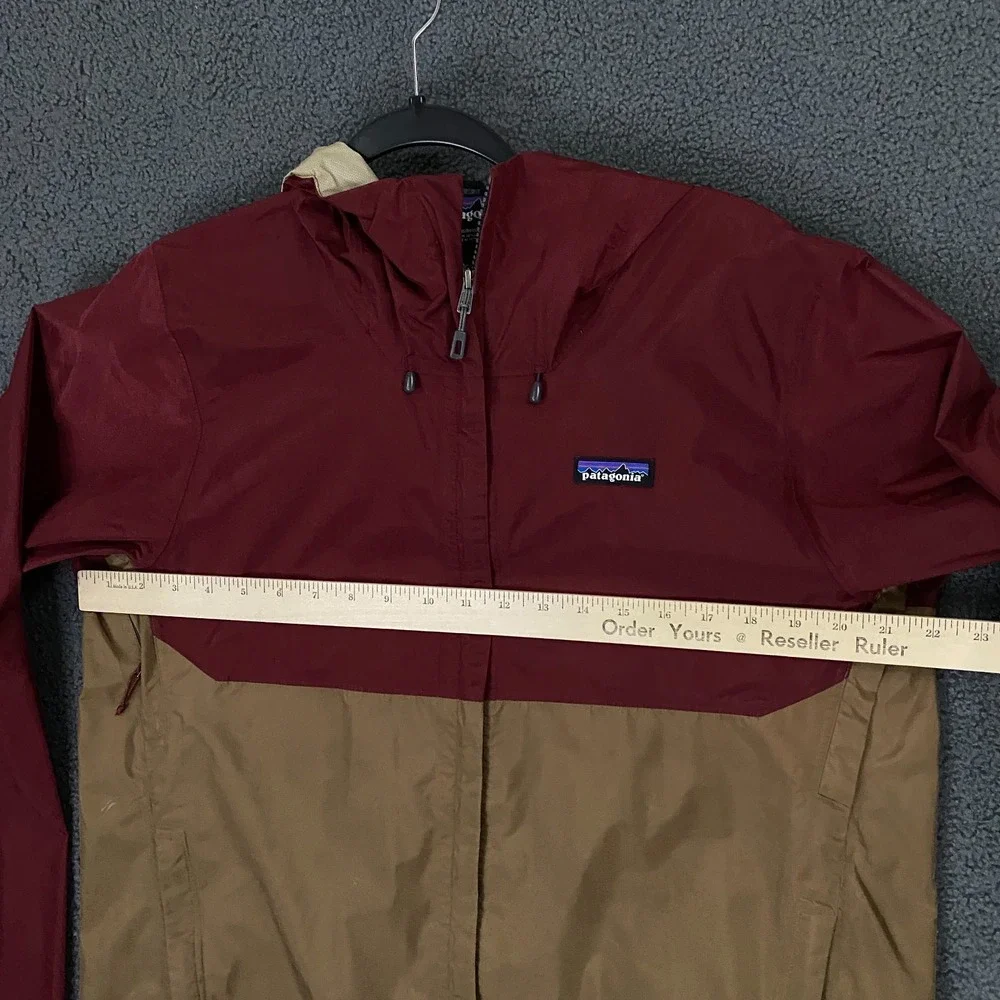 Patagonia Torrentshell Jacket Mens Medium Red Gold Rain Waterproof